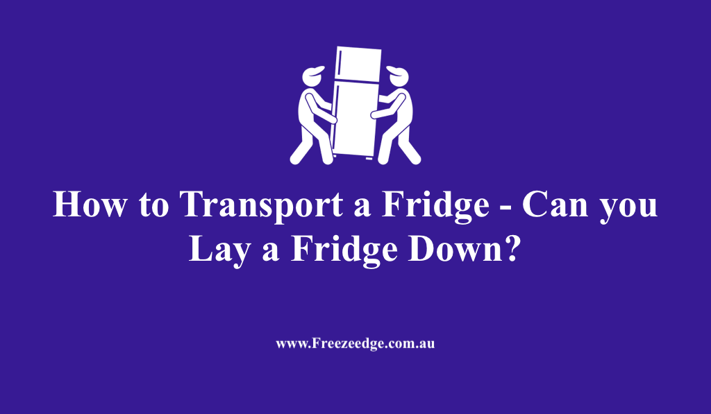 How to Transport a Fridge