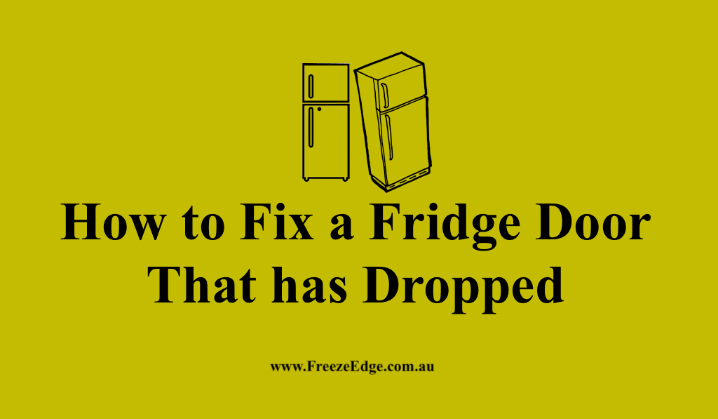 Fix a Fridge Door That has Dropped