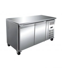 Bench Top stainless steel double door Fridge