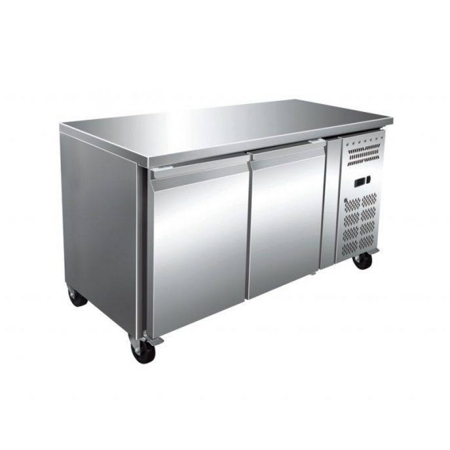 Bench Top stainless steel double door Fridge