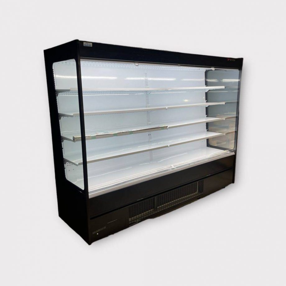 Open Display Fridge for Convenience Store and Supermarket (Black 1935mm)