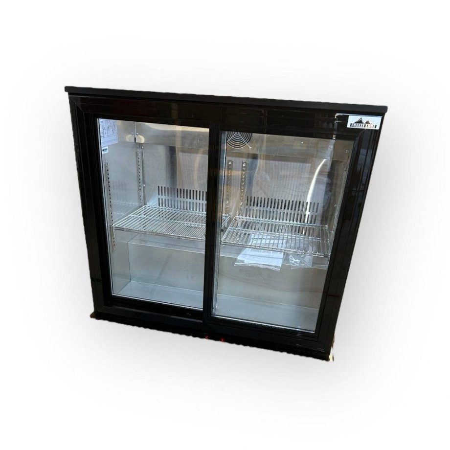 Bar Fridge with Double Sliding Doors