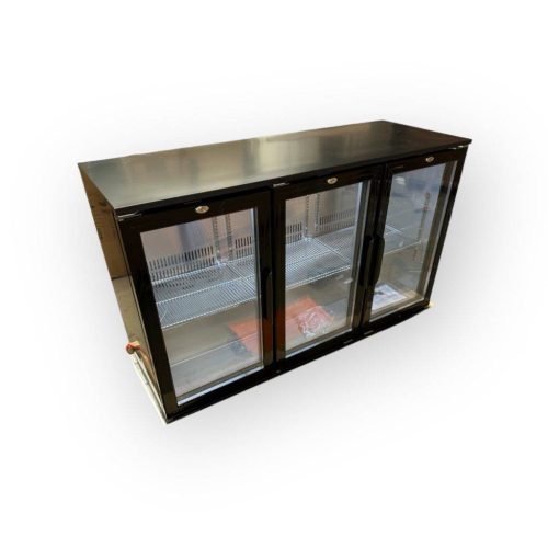 Bar Fridge with Triple Sliding Doors