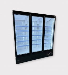 Triple Door Drinks Display Fridge Black